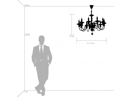 Люстра подвесная Azzurro Osgona 699104 в Набережных Челнах