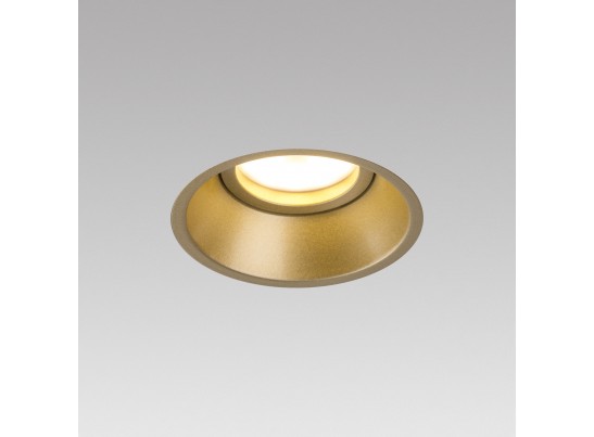 Комплект из светильника и рамки DOMINO ROUND MR16 ЗОЛОТО в Набережных Челнах