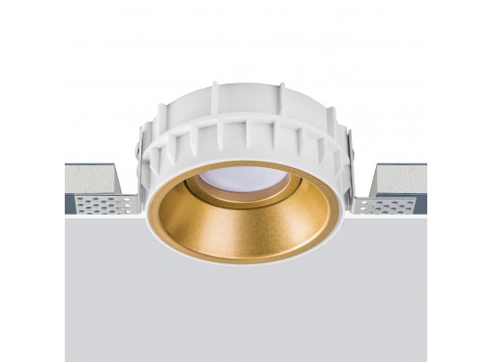 Комплект из светильника и рамки DOMINO ROUND MR16 ЗОЛОТО в Набережных Челнах