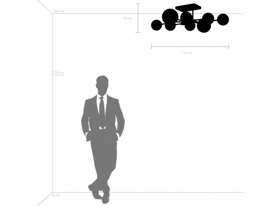 Люстра потолочная Croco Lightstar 815380 в Набережных Челнах