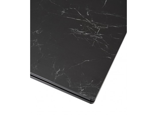 Стол ALTO 160 NERO KL-116 Черный мрамор матовый, итальянская керамика/ черный каркас в Набережных Челнах