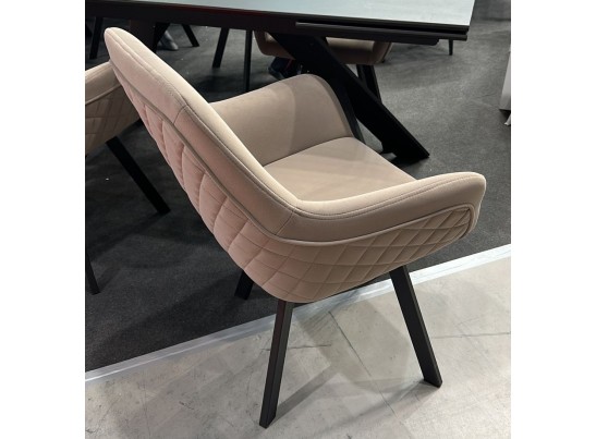 Стул JET 360 град. поворот. B22 Серый, велюр / черный каркас, в Набережных Челнах