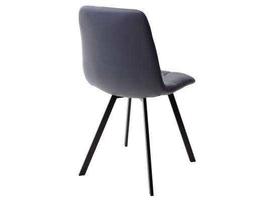 Стул CHILLI SQUARE HK017-12 серый джинсовый, PU / черный каркас в Набережных Челнах