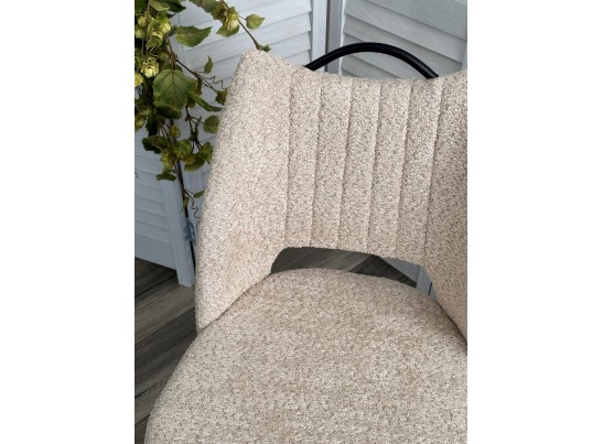 Стул JANETY UF998-04 бежевый, букле / черный каркас/ Товарный знак DISAUR в Набережных Челнах