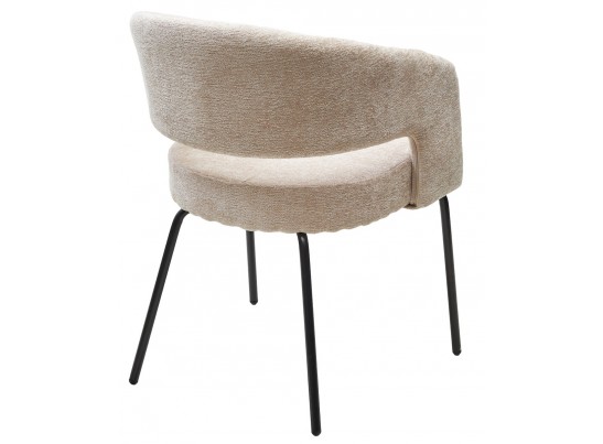 Стул SNUG 3018-10 бежевый, шенилл / черный каркас, ®DISAUR в Набережных Челнах