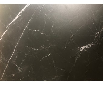 Стол CORNER 120 MATT BLACK MARBLE SOLID CERAMIC / BLACK, ®DISAUR