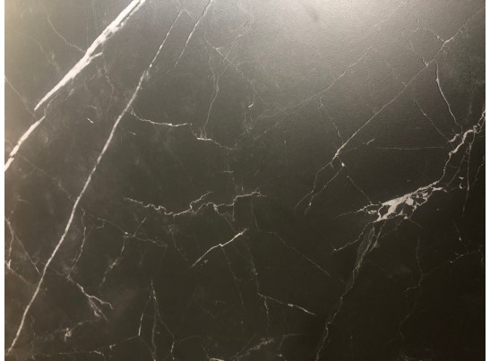 Стол CORNER 120 MATT BLACK MARBLE SOLID CERAMIC / BLACK, ®DISAUR в Набережных Челнах