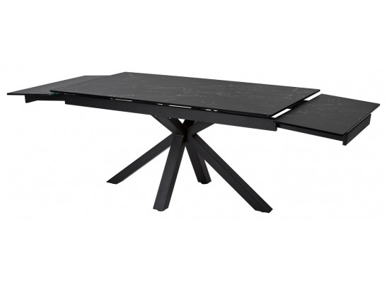 Стол ALTO 160 NERO KL-116 Черный мрамор матовый, итальянская керамика/ черный каркас в Набережных Челнах