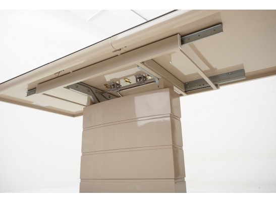 Стол ALTA 120 BEIGE/ CAPPUCINO глазурованное стекло в Набережных Челнах