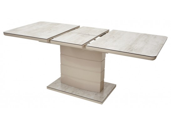 Стол ALTA 120 BEIGE/ CAPPUCINO глазурованное стекло в Набережных Челнах