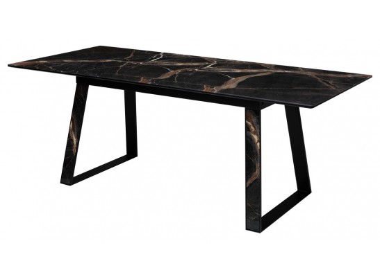 Стол Франк 160 Мейджик, стекло / Мейджик, черный в Набережных Челнах