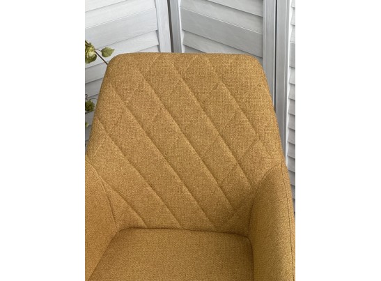 Стул NOVARA Barrel-48 Горчичный, ткань / черный каркас / Товарный знак DISAUR в Набережных Челнах