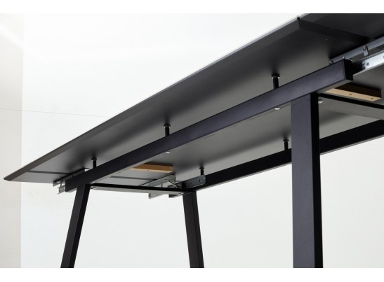 Стол Франк 200 Кремовый мрамор, керамика / черный каркас в Набережных Челнах