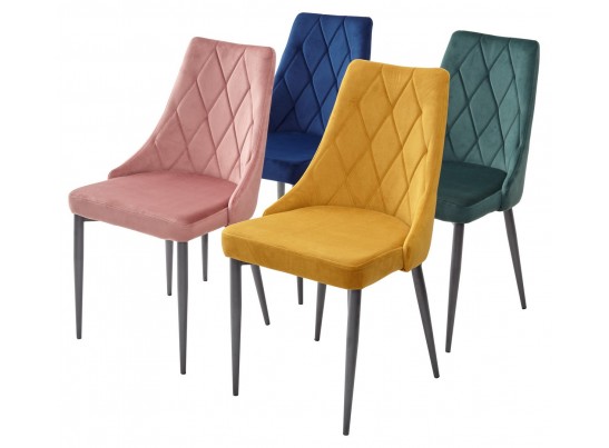 Стул NEPAL BLUVEL-78 GREEN/ серый каркас, велюр M-City в Набережных Челнах