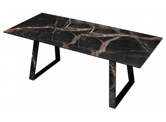 Стол Франк 160 Мейджик, стекло / Мейджик, черный в Набережных Челнах