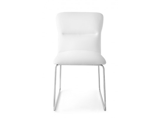Стул FRIDA CB/1806-SK MT.P77 CHROMED/ SKUBA S92 OPTIC WHITE в Набережных Челнах