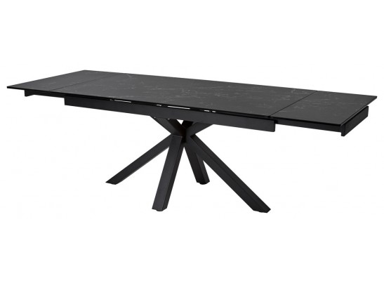 Стол ALTO 160 NERO KL-116 Черный мрамор матовый, итальянская керамика/ черный каркас в Набережных Челнах