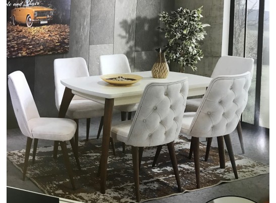 Стол VIZYON крем/ орех 140 см M-city в Набережных Челнах