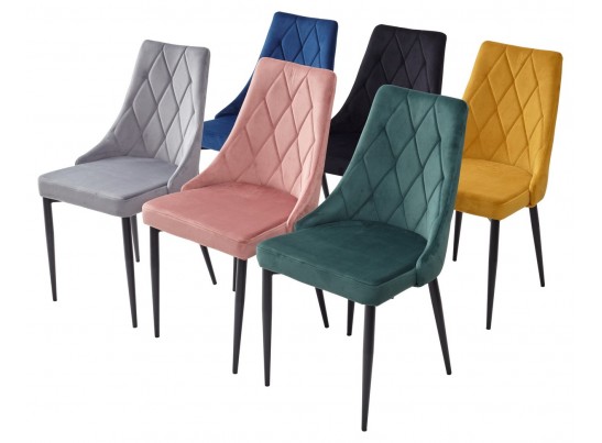 Стул NEPAL BLUVEL-78 GREEN/ серый каркас, велюр M-City в Набережных Челнах