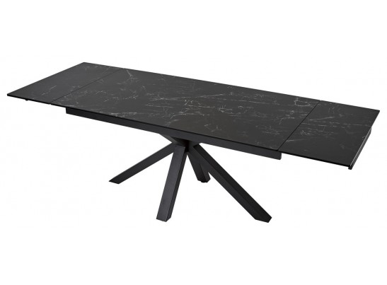 Стол ALTO 160 NERO KL-116 Черный мрамор матовый, итальянская керамика/ черный каркас в Набережных Челнах