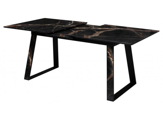 Стол Франк 160 Мейджик, стекло / Мейджик, черный в Набережных Челнах