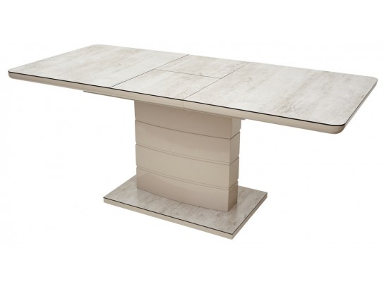 Стол ALTA 120 BEIGE/ CAPPUCINO глазурованное стекло в Набережных Челнах