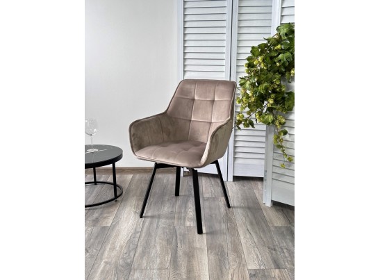 Стул MAVERICK 360 град. поворот. BLUVEL-40 BEIGE/ черный каркас, в Набережных Челнах