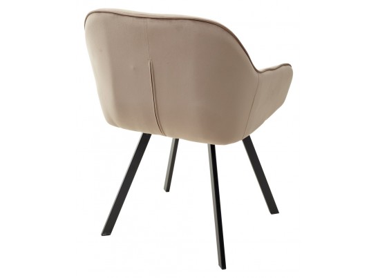 Стул GALE 360 град. поворот. BLUVEL-40 BEIGE, велюр/ черный каркас, в Набережных Челнах