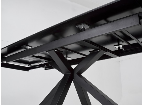 Стол ALTO 160 NERO KL-116 Черный мрамор матовый, итальянская керамика/ черный каркас в Набережных Челнах