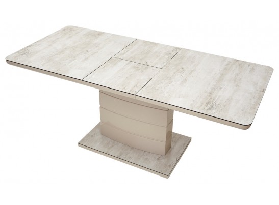 Стол ALTA 120 BEIGE/ CAPPUCINO глазурованное стекло в Набережных Челнах