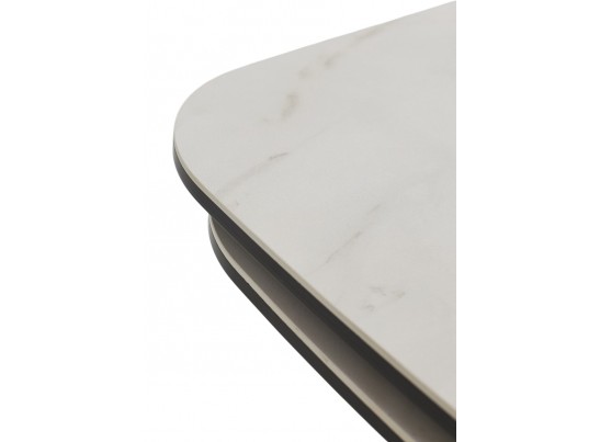 Стол PALACIO 180 KL-188 Контрастный мрамор матовый, итальянская керамика/ Шампань, ®DISAUR в Набережных Челнах