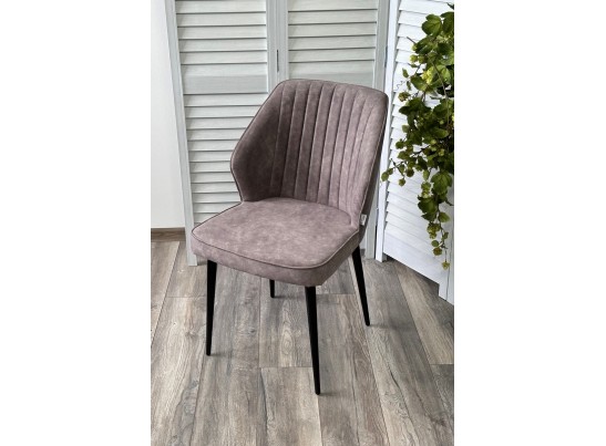 Стул SEATTLE-V Kashemir 925 Серо-коричневый, велюр / черный каркас в Набережных Челнах