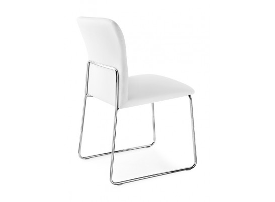 Стул FRIDA CB/1806-SK MT.P77 CHROMED/ SKUBA S92 OPTIC WHITE в Набережных Челнах