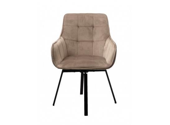 Стул MAVERICK 360 град. поворот. BLUVEL-40 BEIGE/ черный каркас, в Набережных Челнах