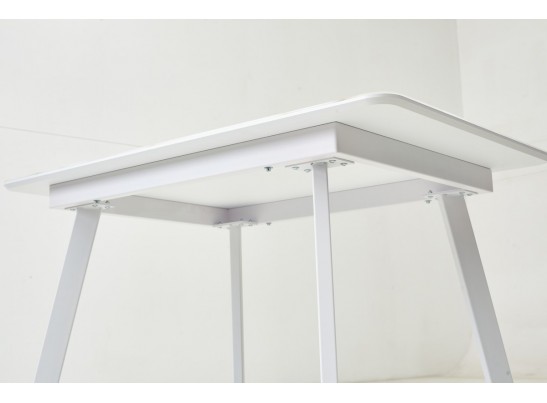 Стол АРУБА 140 нераздвижной АУРУМ, стекло/ БЕЛЫЙ каркас в Набережных Челнах