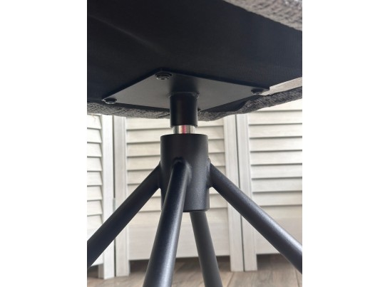 Стул EILAT 360 град. поворот с возвратом, Cremona-95 серый, ткань / Черный, ®DISAUR