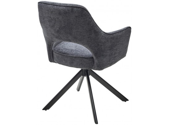 Стул GUARA 180 град. поворот. цвет серый RAVEN 18 / черный каркас, ®DISAUR в Набережных Челнах