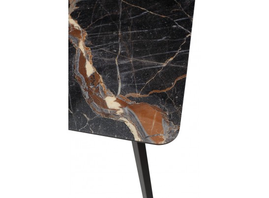 Стол АРУБА 140 МЕЙДЖИК, стекло / черный каркас в Набережных Челнах