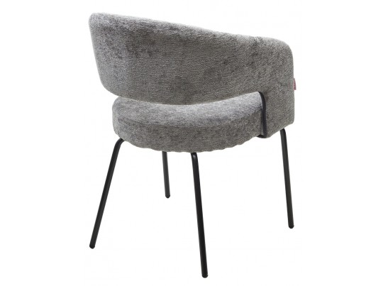 Стул SNUG 3018-17 серый, шенилл / черный каркас, ®DISAUR в Набережных Челнах