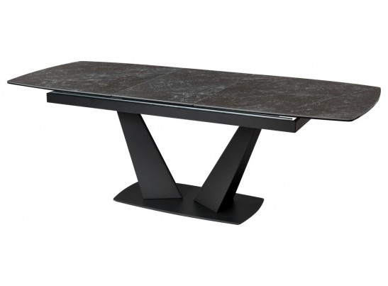 Стол ACUTO2 170 BLACK MARBLE Черный мрамор матовый, керамика/ черный каркас NEW! в Набережных Челнах