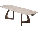 Стол DAKAR 180 GLOSS AMBER JADE SOLID CERAMIC / Орех, ®DISAUR