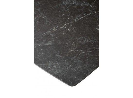 Стол ACUTO2 170 BLACK MARBLE Черный мрамор матовый, керамика/ черный каркас NEW! в Набережных Челнах