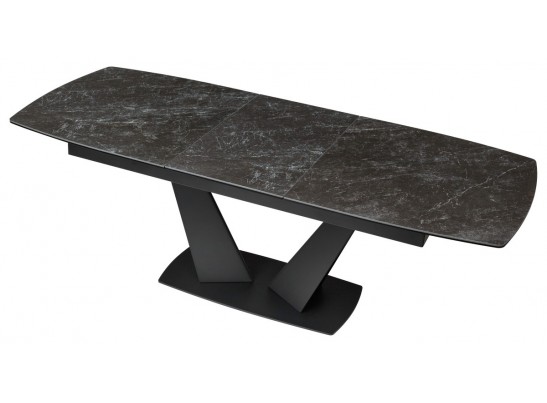 Стол ACUTO2 170 BLACK MARBLE Черный мрамор матовый, керамика/ черный каркас NEW! в Набережных Челнах