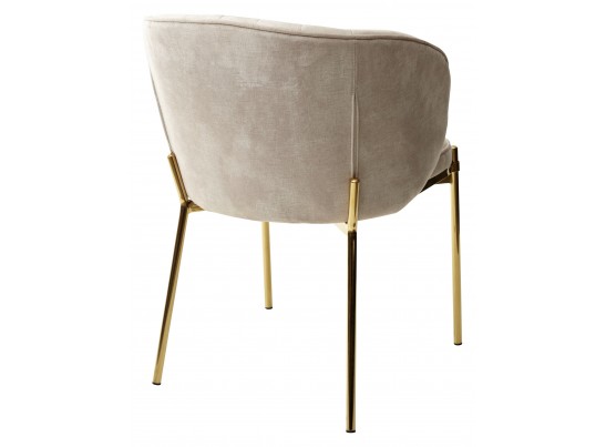 Стул DIANA VBP-207 античный бежевый, велюр / золотой каркас в Набережных Челнах