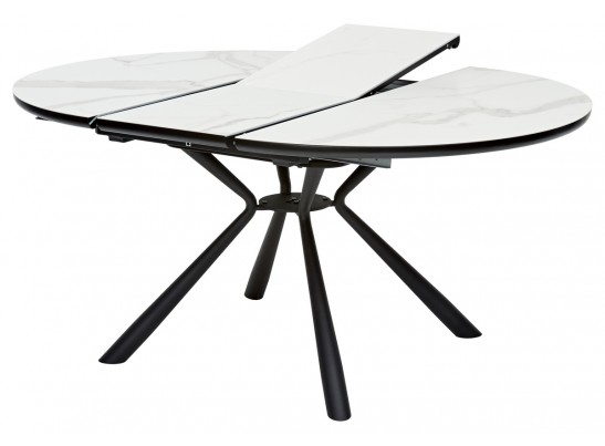Стол VOLAND BIANCO TL-45 испанская керамика/ BLACK "белый мрамор" в Набережных Челнах