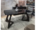 Стол DAKAR 180 GLOSS AMBER JADE SOLID CERAMIC / Орех, ®DISAUR