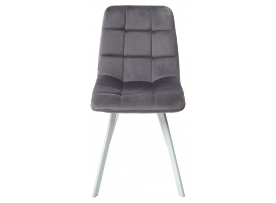 Стул CHILLI SQUARE G108-12 антрацит, велюр / белый каркас в Набережных Челнах
