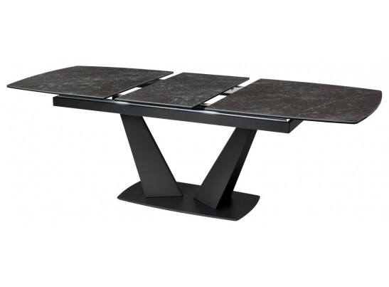 Стол ACUTO2 170 BLACK MARBLE Черный мрамор матовый, керамика/ черный каркас NEW! в Набережных Челнах