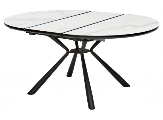 Стол VOLAND BIANCO TL-45 испанская керамика/ BLACK "белый мрамор" в Набережных Челнах