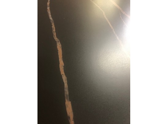 Стол CORNER 120 MATT GOLDEN BLACK SINTERED STONE / BLACK в Набережных Челнах